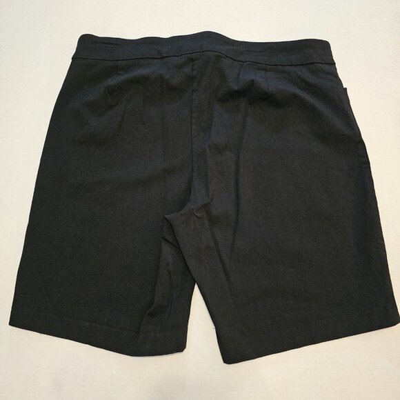 George, Plus Size 2X (18W-20W) Classic, Black, Dress Shorts - Picture 2 of 8